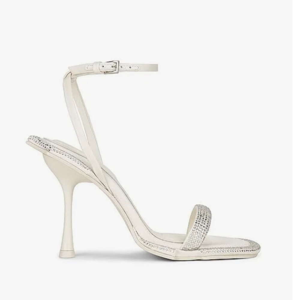 JONATHAN SIMKHAI Icon Crystal Sculpted Heeled Sandals